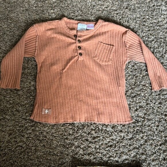 Zara Baby Boy Bundle 6-9 Months Denim Knit Sweater Long Sleeve NWT Shorts - Picture 4 of 12